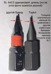 Набор бит Toptul 1/4" с трещеткой-битодержателем и переходником 35 предметов (GACW3504)