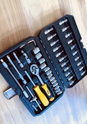 Набір інструментів Mastertool ¼" 46 шт 4-14 мм CrV кейс з металевими замками 78-2047 фото від покупців 6