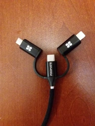 Кабель Promate PentaPower USB-C/USB-А to USB-C/microUSB/Lightning 1.2 м Grey (pentapower.grey) фото від покупців 7