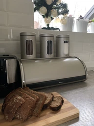 Хлібниця Brabantia Roll Top Bread Bin 17.3x44.5x26.2 см металік фото от покупателей 3
