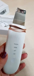 Ультразвуковой скрабер портативний Ultrasonic MASHELE для очистки кожи лица фото от покупателей 8