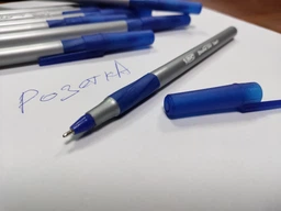 Ручка кулькова BIC "Раунд стік", прозора синя /60/