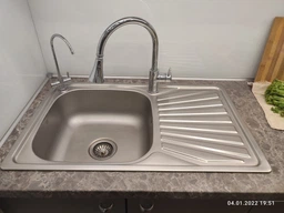 Кухонна мийка нержавіюча з крилом Lidz 7848 0,8 мм Micro Decor (LIDZ7848MDEC) фото від покупців 2
