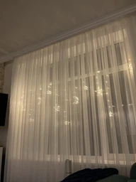 Гирлянда светодиодная с Новогодними фигурами Штора Луна Звезда 2.5x1м 138 LED 8 режимов тип света Тёплый белый