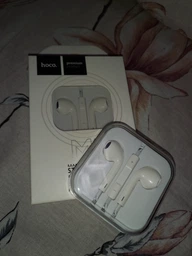 Навушники HOCO M1 Original Series Earphones (3.5 mm mini-Jack) з мікрофоном White фото від покупців 6