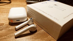 Бездротові сенсорні Bluetooth 5.0 навушники в кейсі TWS i12 inPods Dark blue фото від покупців 1