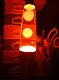 Настольная Лава лампа с воском LAVA LAMP 34,5см Оранжевая фото от покупателей 3