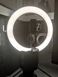 Комплект блогера RZTK Ring Light Black (кільцева led лампа 26 см / 10 Вт / штатив) фото від покупців 16
