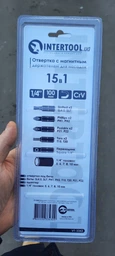 Викрутка магнітна 1/4" 100 мм з насадками 15 од INTERTOOL VT-3343 фото от покупателей 3