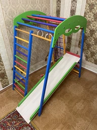 Дитячий спортивний куточок для дому SportBaby "SportWood" фото від покупців 9