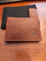 Зажим для денег кожаный Grande Pelle leather-11240 Коричневый фото от покупателей 6
