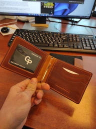 Зажим для денег кожаный Grande Pelle leather-11240 Коричневый фото от покупателей 5