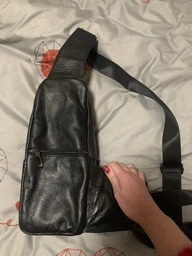 Сумка слинг через плечо мужская из натуральная кожи Vintage leather-20404 Рыжяя