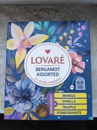 Чорний чай Lovare Асорті Бергамот у пакетиках 32шт фото от покупателей 13