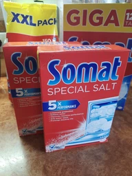 Соль для мытья посуды в посудомоечной машине Somat 3-го действия 1.5 кг *2 (9000101347418) фото от покупателей 1