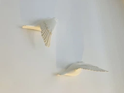 Настенный декор Птицы Белый, 5 шт Nordic Bird Set Figurines Wall Decoration фото от покупателей 2