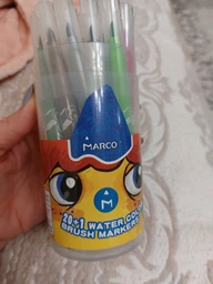 Фломастери Marco Ultra Washable 21 кольор, змиваються (1633-21P) в тубусі фото від покупців 1