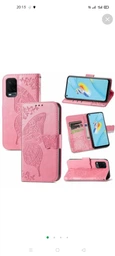 Чехол-книжка с рисунком UniCase Butterfly Pattern для OPPO A54 - Pink