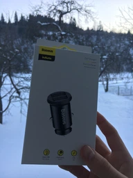 Зарядний пристрій в автомобіль Baseus Grain 3.1A 2USB Black (CCALL-ML01) фото від покупців 6