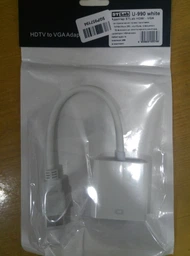 Адаптер STLab HDMI - VGA, 0.15 м с кабелями аудио и питания от USB (U-990 white) фото от покупателей 15