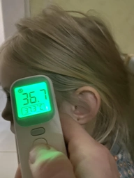 Безконтактний термометр ELERA Smart (TH600 - 20A) Інфрачервоний термометр для тіла та побутових предметів Електронний градусник для дітей 4 режими роботи фото від покупців 2