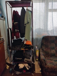 Напольная вешалка для хранения одежды New Boxy Coat Rack Открытый шкаф органайзер для одежды (3943)