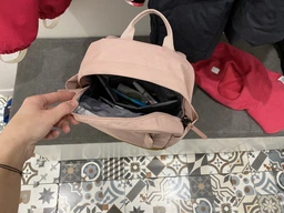 Рюкзак тканевый 15 л вмещает формат А4 PacSafe GO backpack 35110 Розовый (0688334005535)