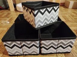 Короб для хранения Handy Home Zigzag черно-белый 30x40x25см (ZSH-05)