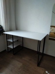 Компьютерный стол Ferrum-decor Кевин 75x120x70 черный ДСП Дуб Сан-Марино 16мм фото от покупателей 4