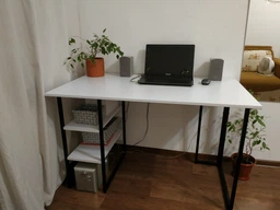 Компьютерный стол Ferrum-decor Кевин 75x120x70 черный ДСП Дуб Сан-Марино 16мм фото от покупателей 2