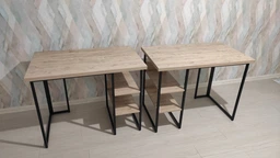 Компьютерный стол Ferrum-decor Кевин 75x120x60 черный ДСП Дуб Сан-Марино 32мм фото от покупателей 6