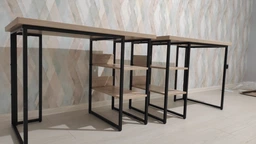 Компьютерный стол Ferrum-decor Кевин 75x120x60 черный ДСП Дуб Сан-Марино 32мм фото от покупателей 5