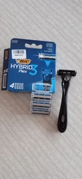 Змінні картриджі для гоління (леза) BIC Flex 3 Hybrid чоловічі (8 шт) (3086123480933)