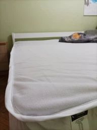 Наматрасник MirSon Terry Waterproof 217 водонепроницаемый резинка по углам 200x200 см (2200000327680) фото от покупателей 1