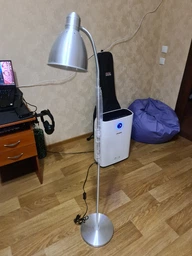 Світильник підлоговий для читання, срібний Ikea LERSTA 001.106.40 фото от покупателей 2
