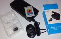 Бездротові вакуумні Bluetooth навушники AirDots A6S Black TWS гарнітура з боксом для заряджання