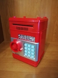Копилка Сейф с Кодовым Замком и Купюроприемником Электронный Number Bank, Подарок для Детей (Синий)(23132) фото от покупателей 3