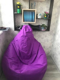 Крісло Мішок Груша Оксфорд Великий Студія Комфорту Помаранчевий з внутрішнім чохлом