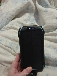 Powerbank Ibattery 888KW 25000 mAh, павербанк із сонячною панеллю, швидка зарядка та ліхтарик фото від покупців 2