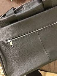 Сумка функціональна для документів натуральна шкіра Чорний(SO_8CDFA8327038)