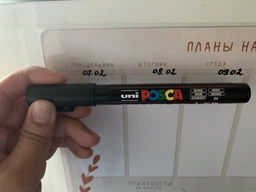 Маркер-фарба Uni Posca Чорний 0.9-1.3 мм Чорний корпус (PC-3M.Black) фото від покупців 1
