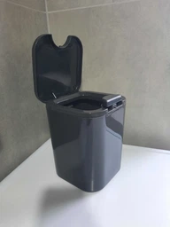 Відро для сміття настільне MBM HOME BIN-06 2L ANTHRACITE з кришкою антрацитове фото від покупців 3