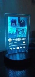3D светильник ночник Spotify с фото и песней для влюблённых RGB с пультом управления DIDIDART фото от покупателей 1
