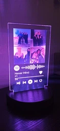 3D светильник ночник Spotify с фото и песней для влюблённых RGB с пультом управления DIDIDART
