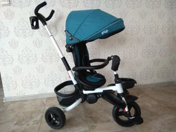Детский трехколесный велосипед TILLY FLIP T-390/1 складной (Зеленый)
