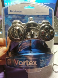 Проводной геймпад Defender Vortex PC Black (64249)