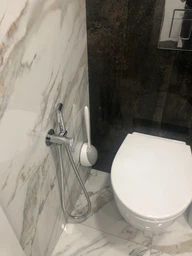 Йоржик для унітазу з силіконовою щіткою клейкий настінний MBM HOME BP-21 WHITE/GRAY білий/сірий фото від покупців 2