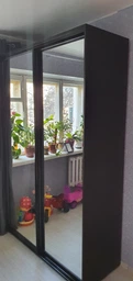 Шкаф-купе двухдверный DC Optima 100 х 60 х 240 см Зеркало Венге магия ordf (DC114211) фото от покупателей 8