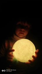 Ночник Светильник настольный 3D Moon Light Lamp Луна на пульте и сенсорное управление 14,5 см с аккумулятором 16 цветов GS-3541