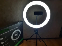 Комплект блогера RZTK Ring Light Black (кільцева led лампа 26 см / 10 Вт / штатив) фото від покупців 11